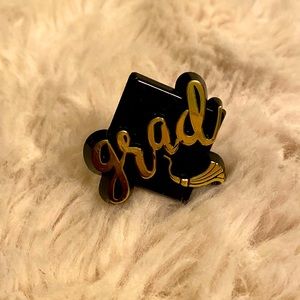 GRADUATION RING / BLACK AND GOLD / GRADUATE SMALL RING